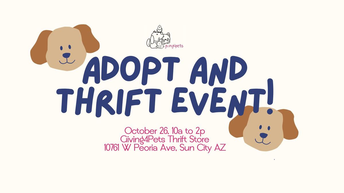 Adopt and Thrift with Giving4Pets!