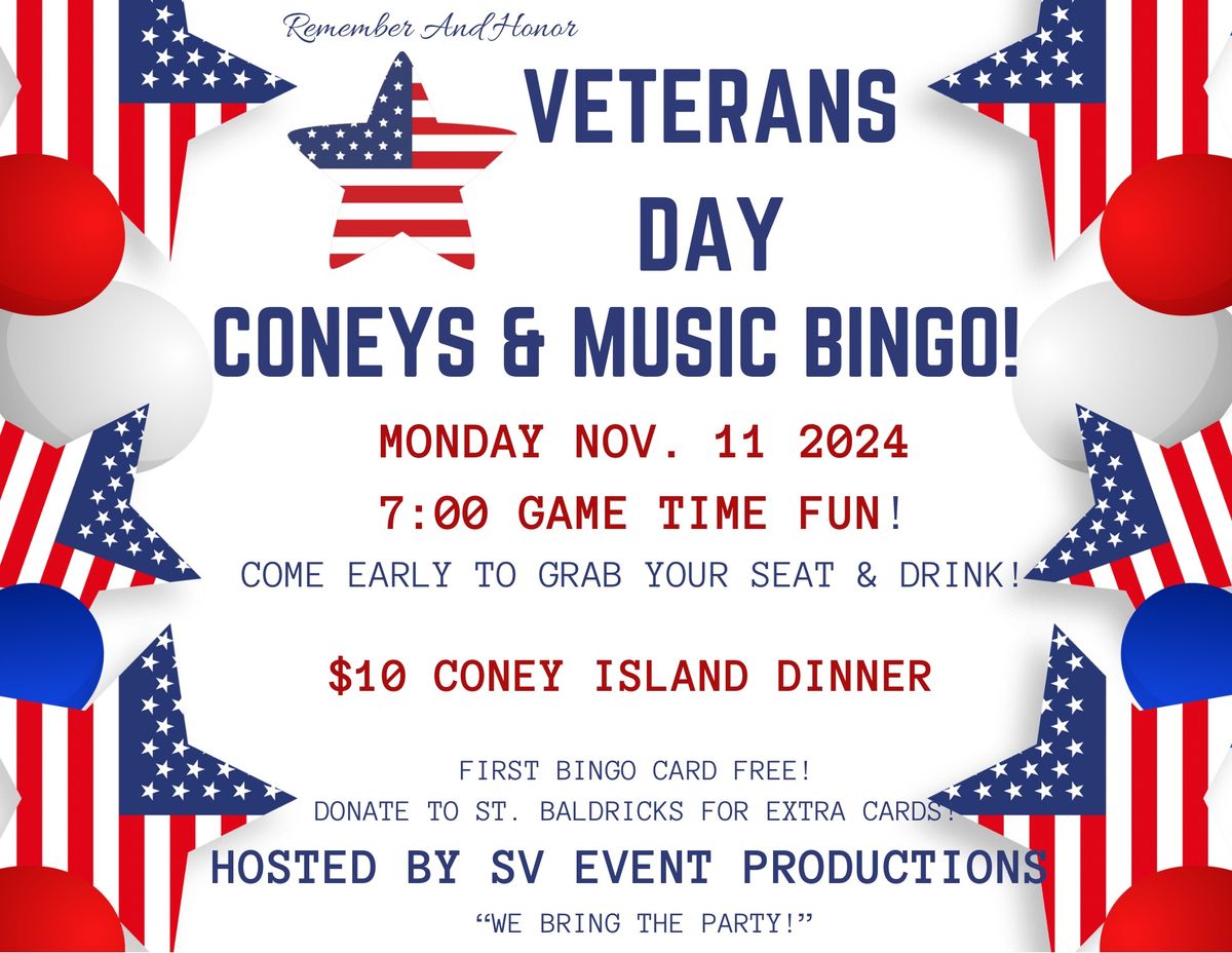 Coney Night & Music Bingo! @Eagles!