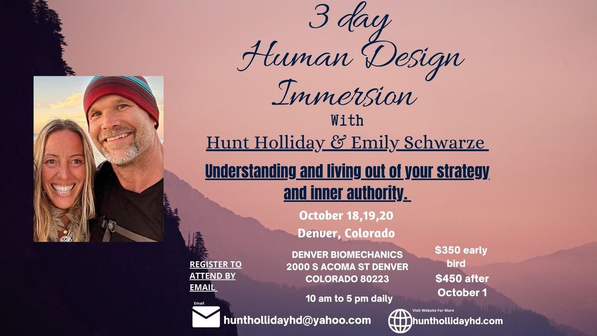 3 Day Human Design Immersion 