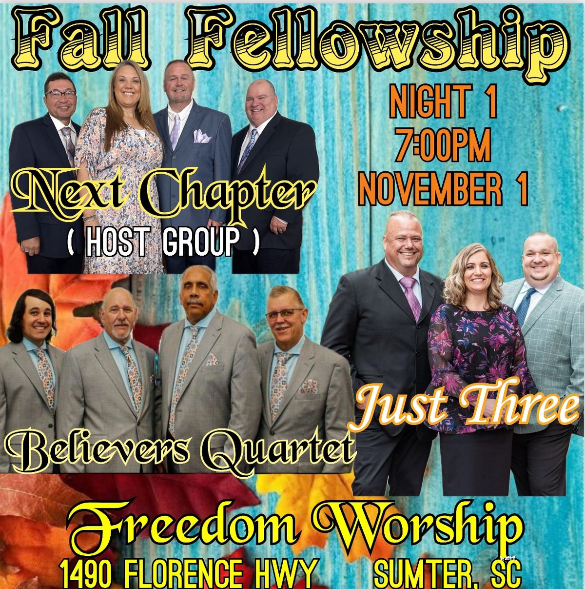 Next Chapter and Friends Fall Fellowship - Night 1 - Sumter, SC