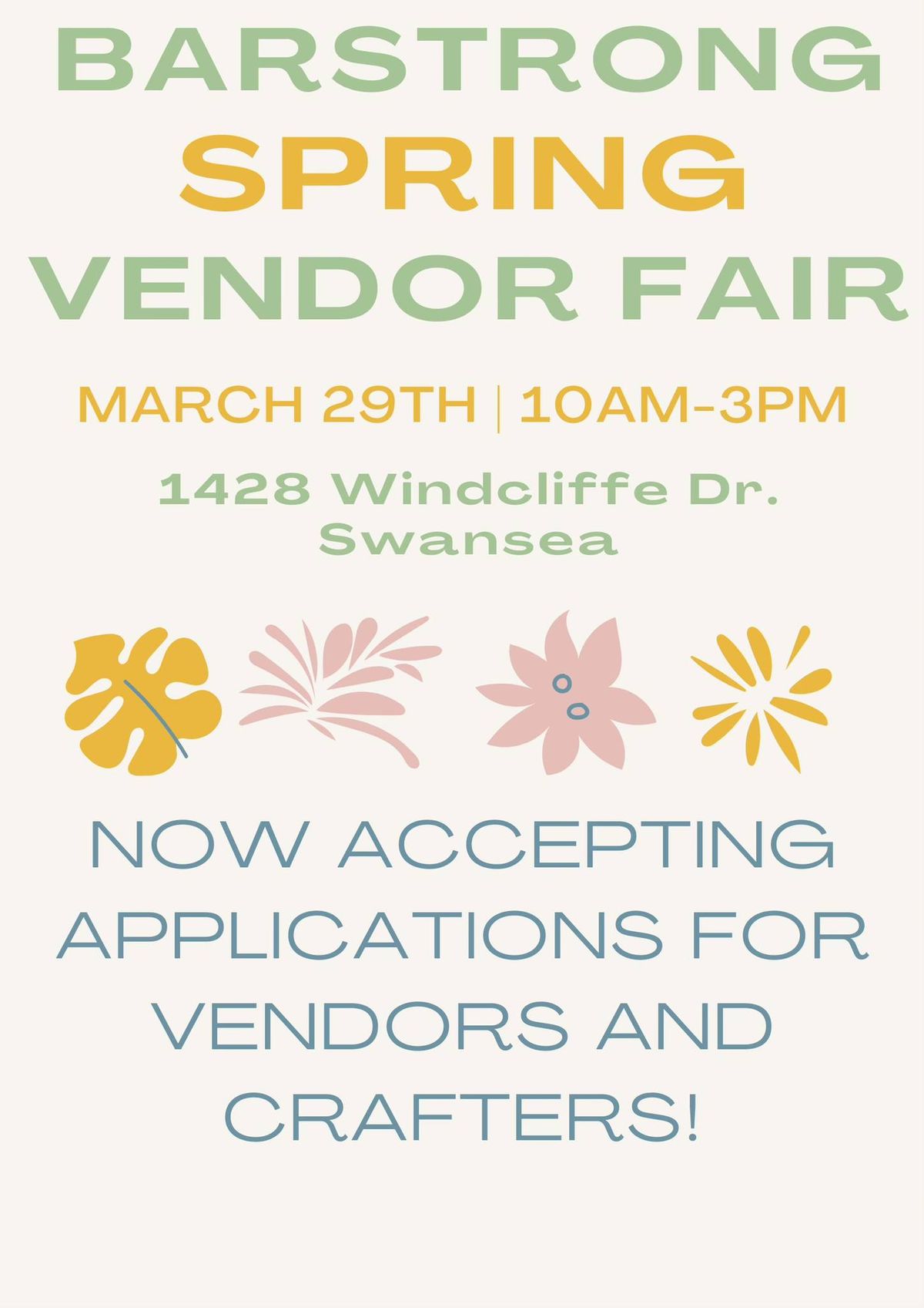 BarStrong Spring Vendor and Craft Fair