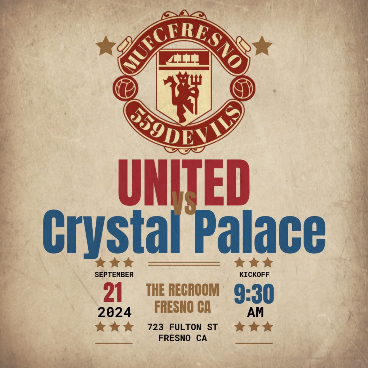 Manchester United vs Palace 