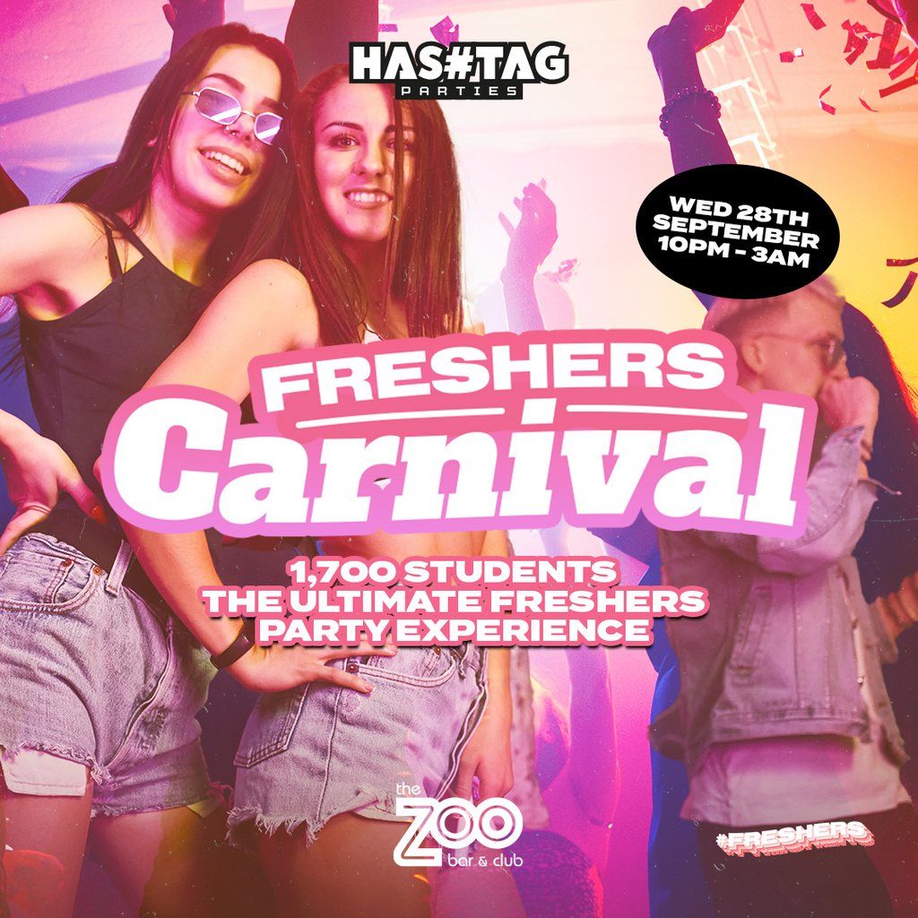#Freshers | The Freshers Carnival | 1,500 People Tickets, ZOO BAR ...