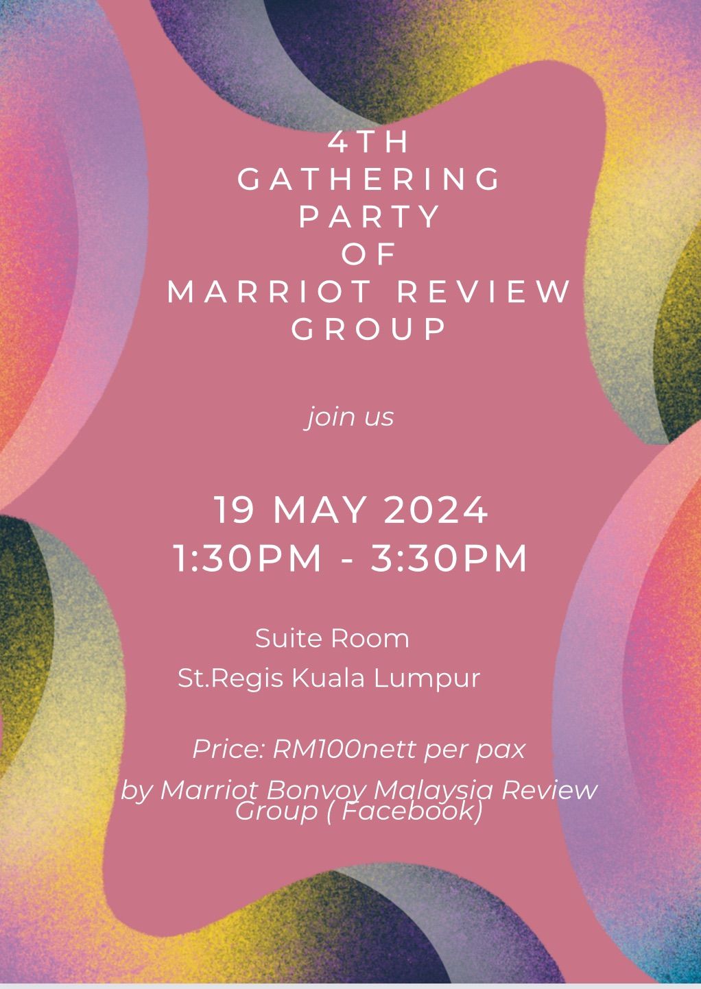 4th gathering party of Marriot Bonvoy Malaysia Review Group