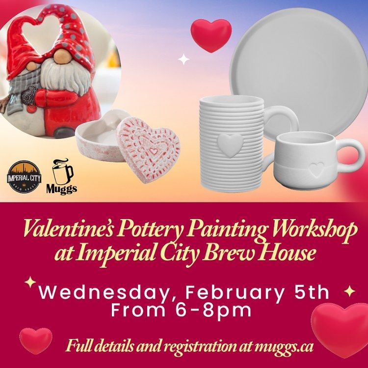 Valentine's Themed Pottery Night