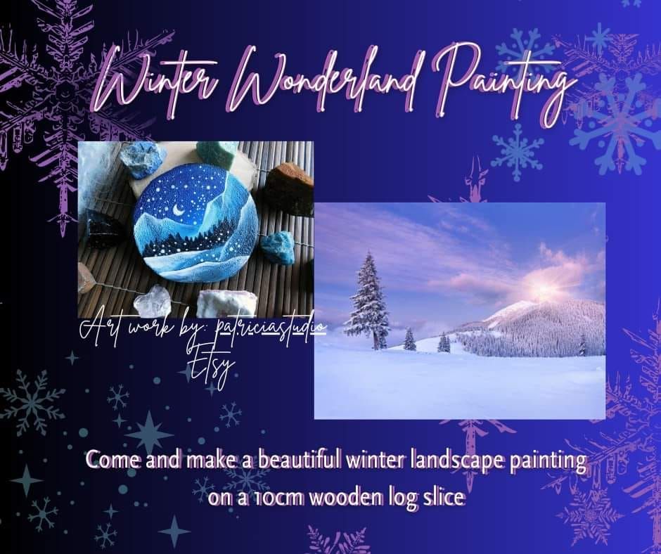 Winter Wonderland Landscape Painting 