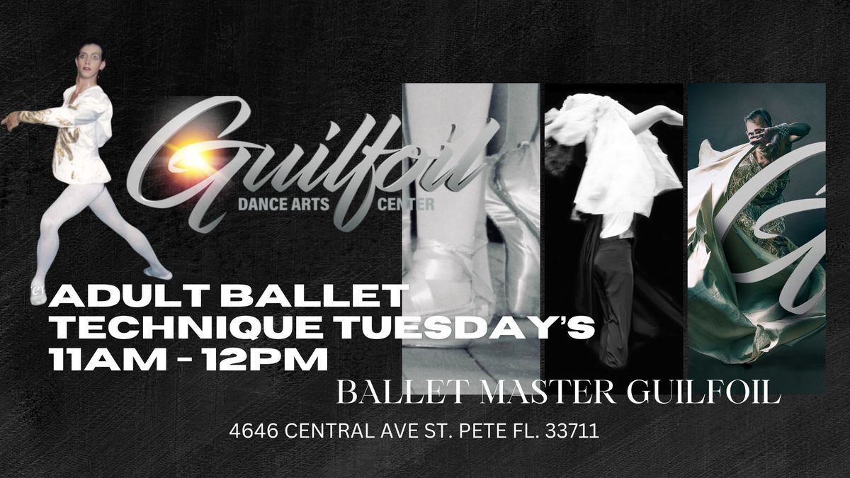 ADULT BALLET CLASSES Tuesday's at 11 AM