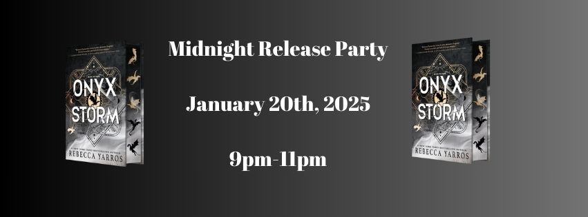 Onyx Storm Midnight Release Party