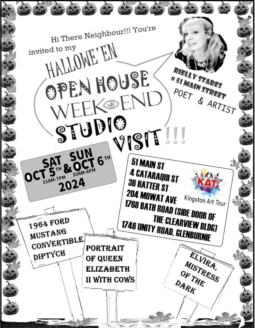 Hallowe'en Open House Weekend Studio Visit * Kingston Art Tour