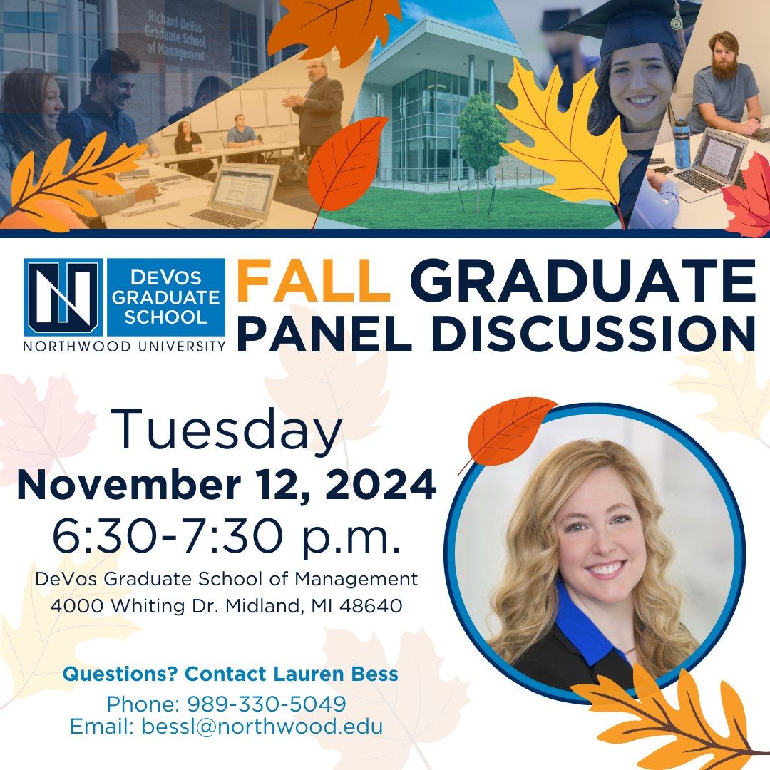 Fall Graduate Panel Discussion