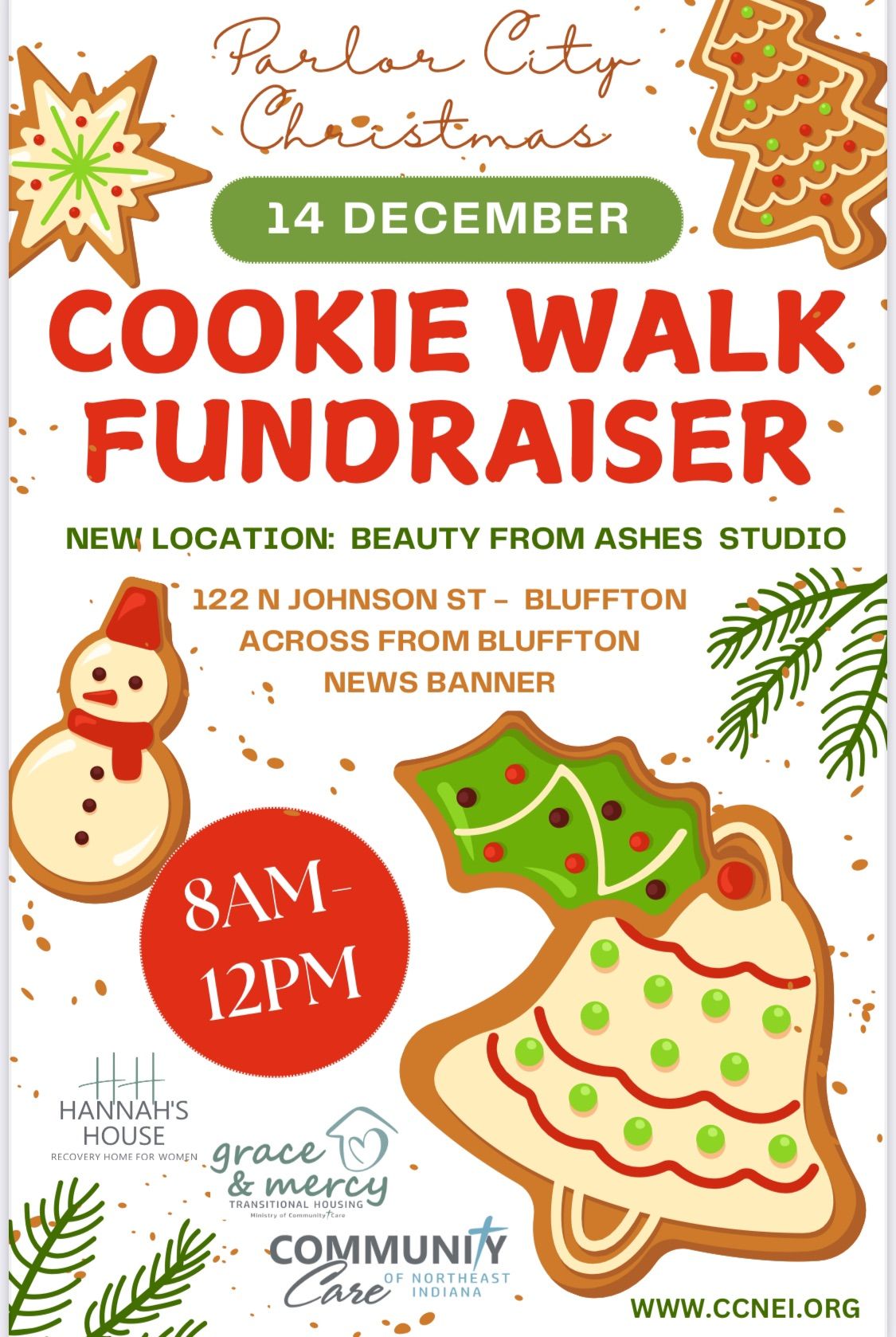 COOKIE WALK FUNDRAISER- DEC 14th - Parlor City Christmas 