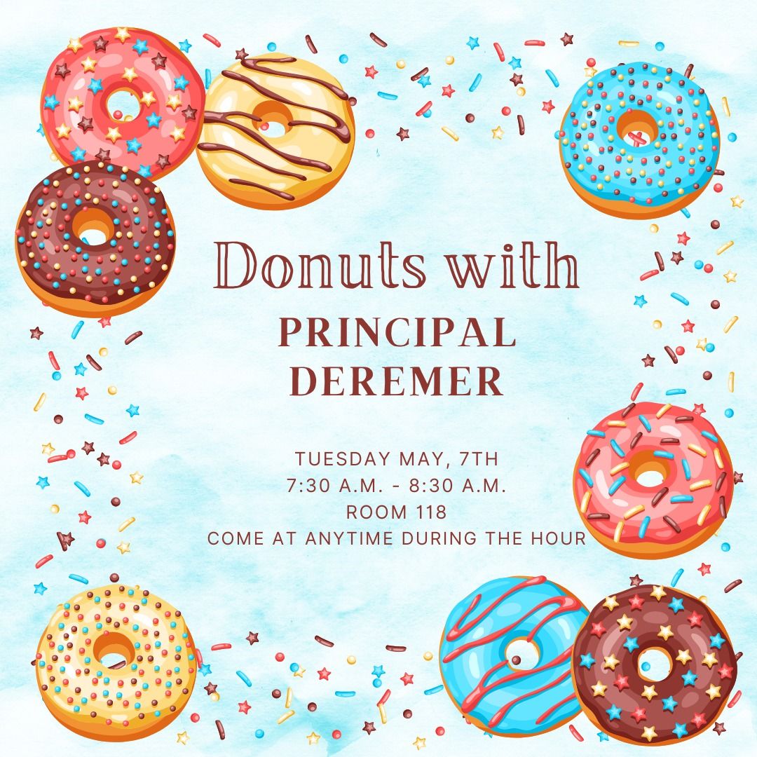 Donuts with Principal DeRemer