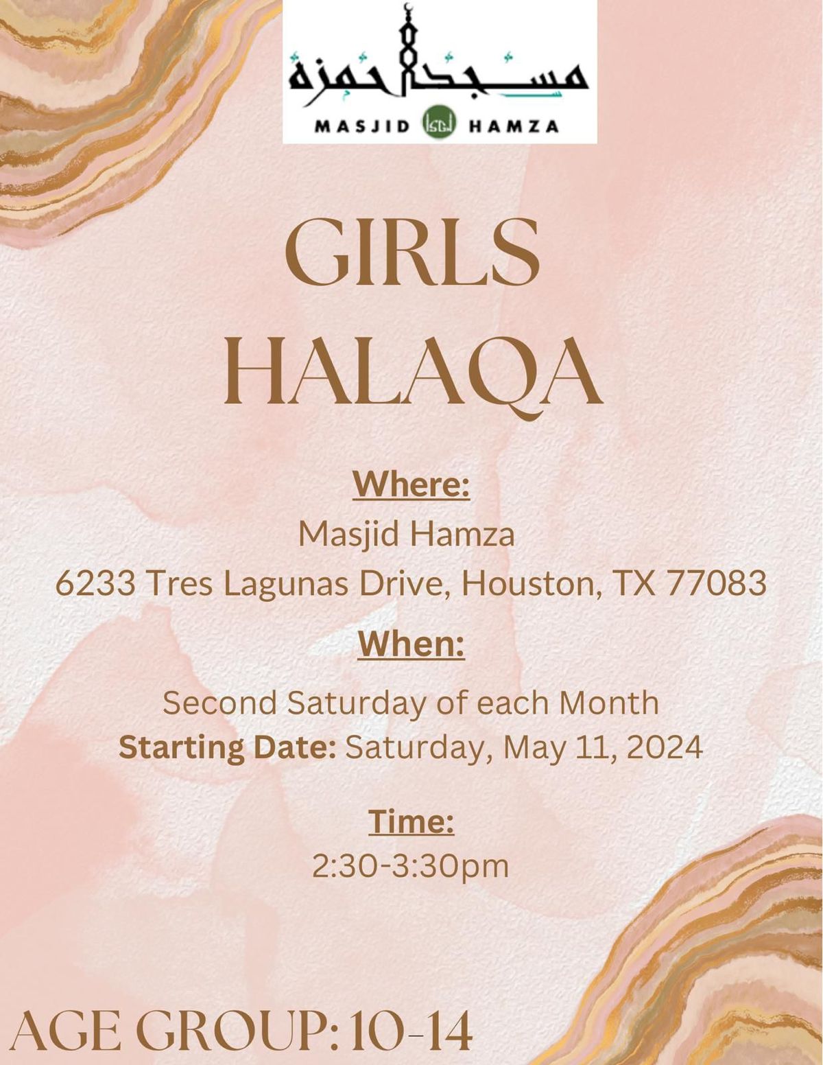 Girls Halaqa 10-14yrs