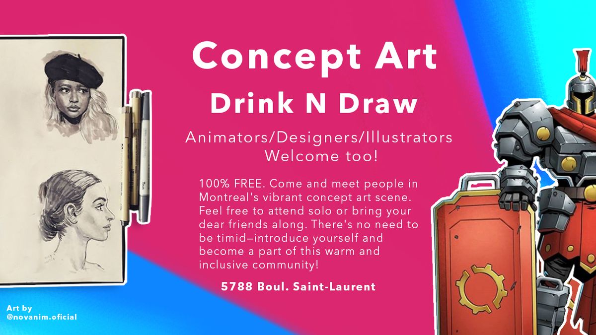 CONCEPT ART Drink N Draw 