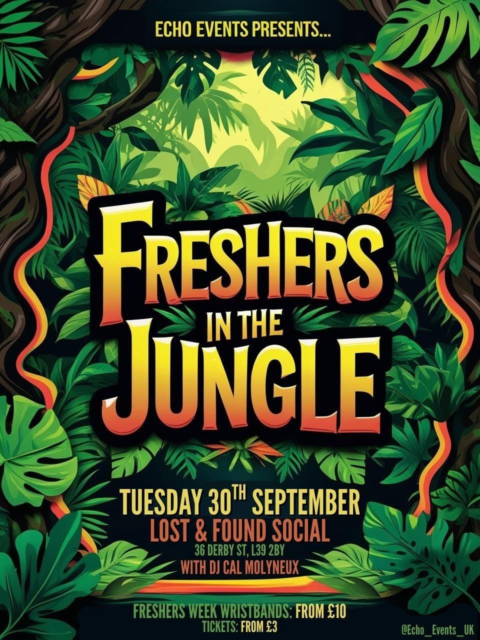 EDGE HILL FRESHERS - JUNGLE PARTY