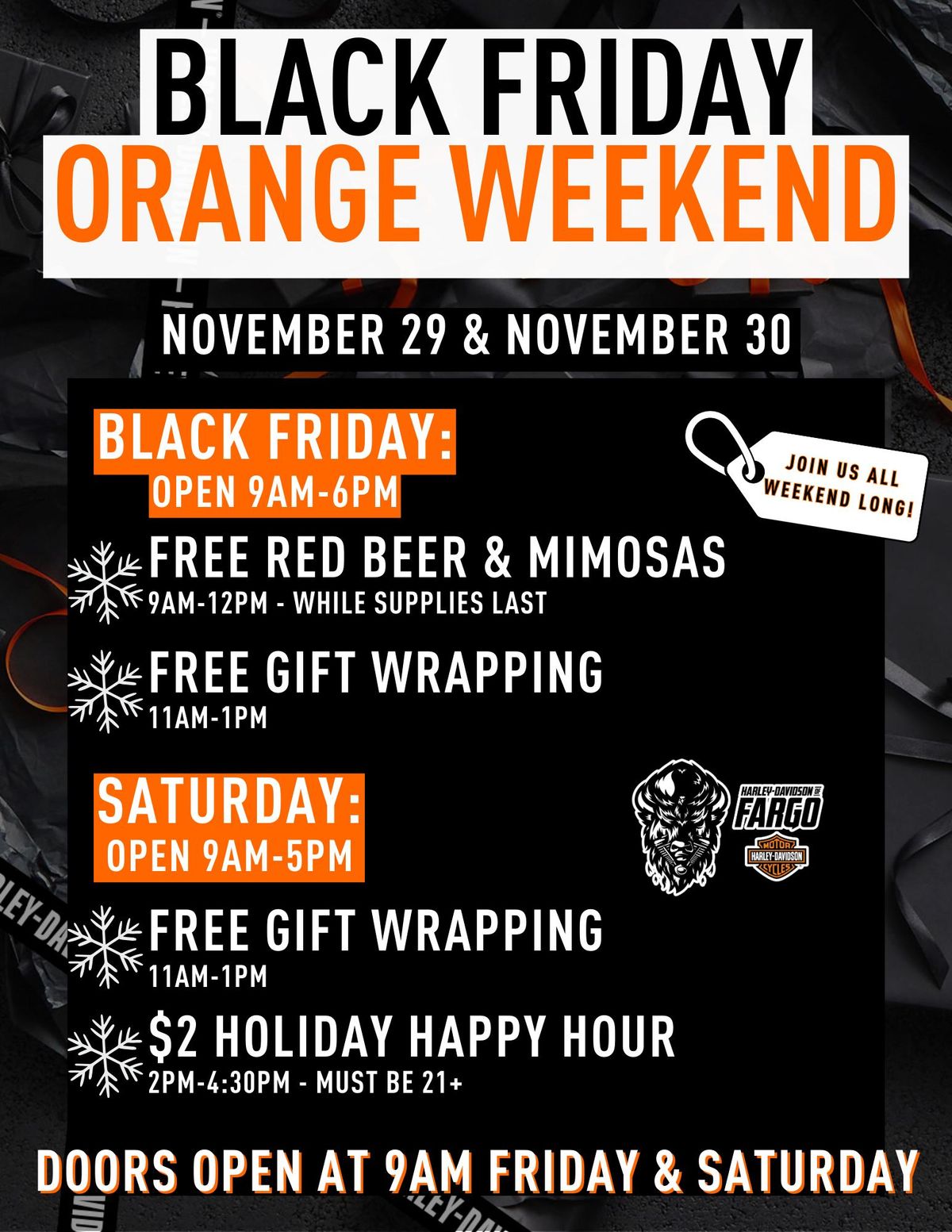 Holiday Open House | Harley-Davidson of Fargo