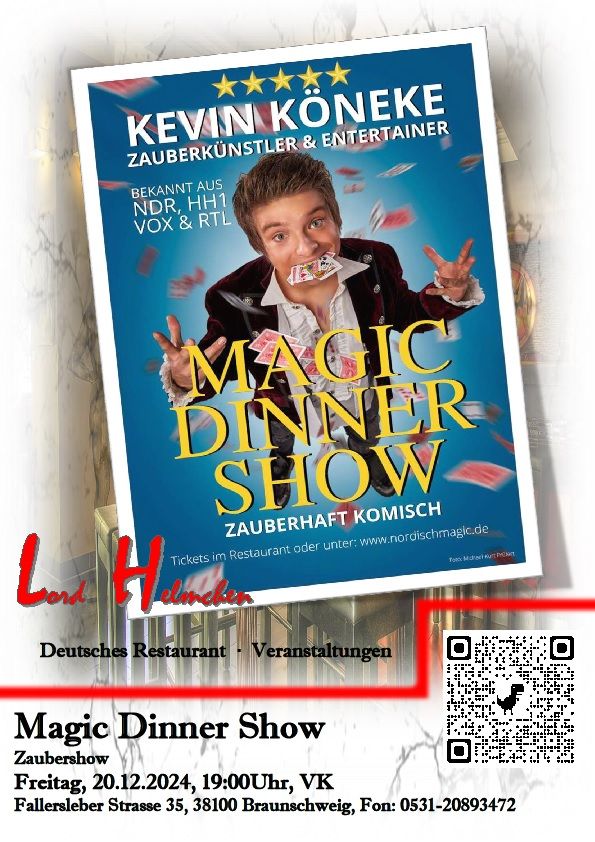 Magic  Dinner Show Zaubershow Dinner