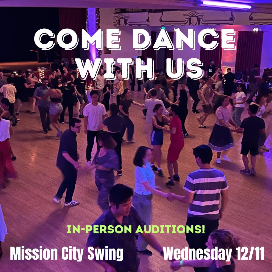 Mission City Swing: Auditions & National Stretching Day!