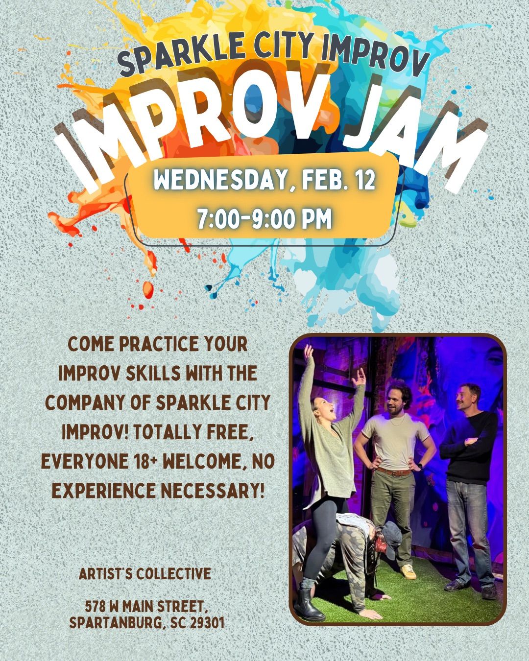 Sparkle City Improv: IMPROV JAM