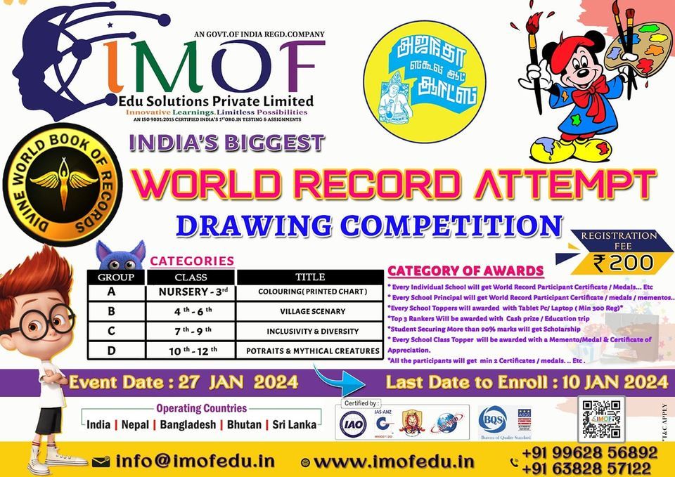 WORLD RECORD DRAWING COMPETITION