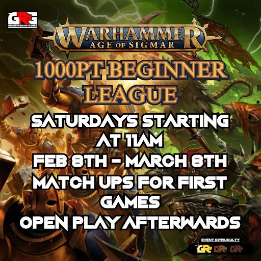 Warhammer Age of Sigmar Beginners League \u2013 1000pt Fun