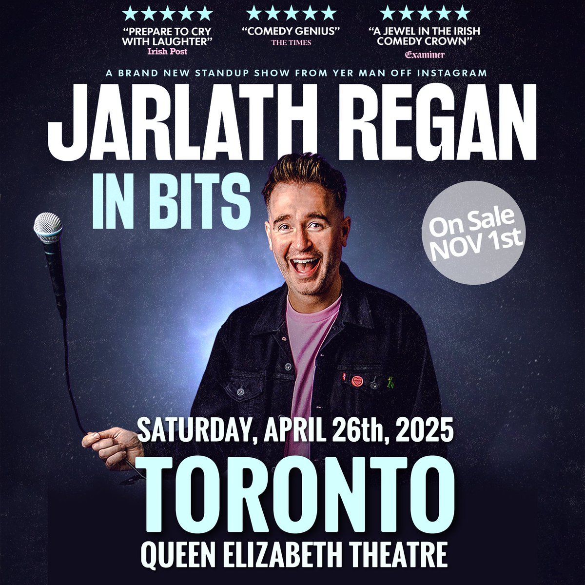 Jarlath Regan at Queen Elizabeth Theatre - Toronto