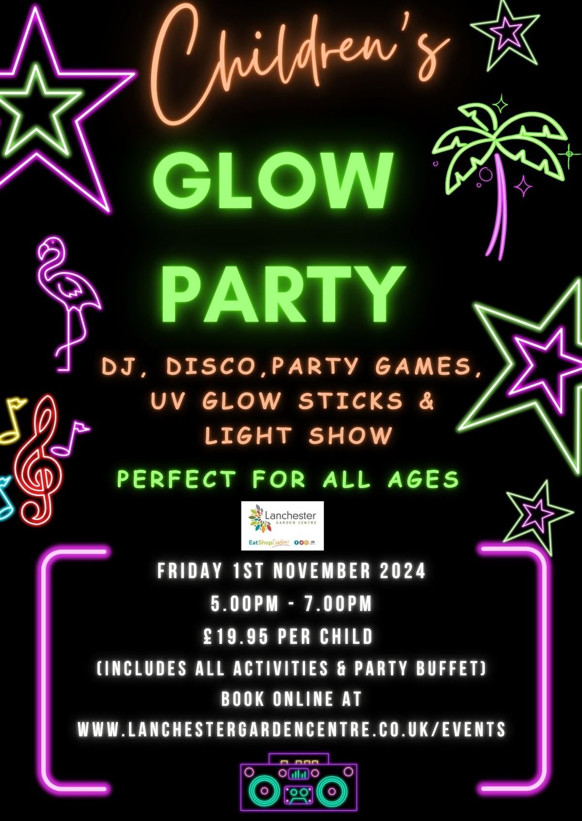 Children's UV Glow Party