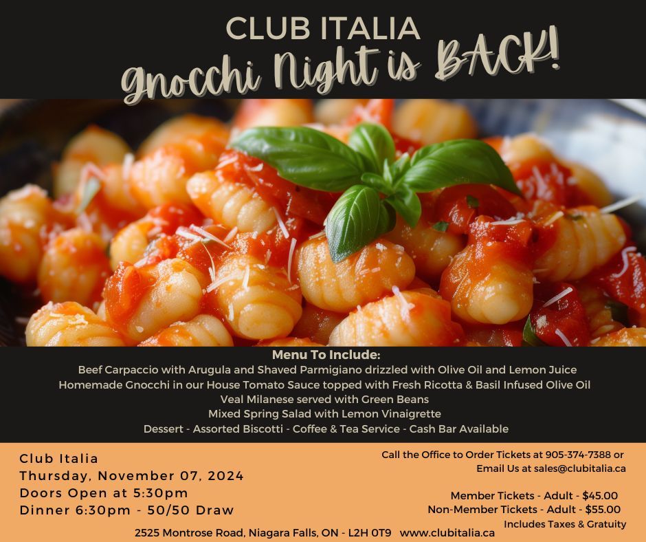 Club Italia Gnocchi Night