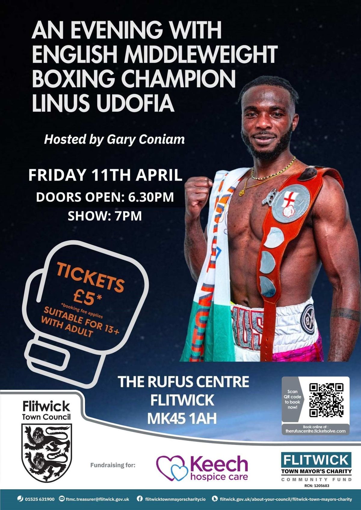 Evening with English Middleweight Boxing Champion Linus Udofia