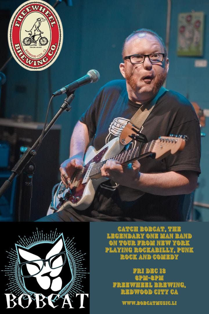 Wild Punk Rock, Melodic Power Pop, and Slapstick Comedy Night at Freewheel Brewing, Redwood City CA