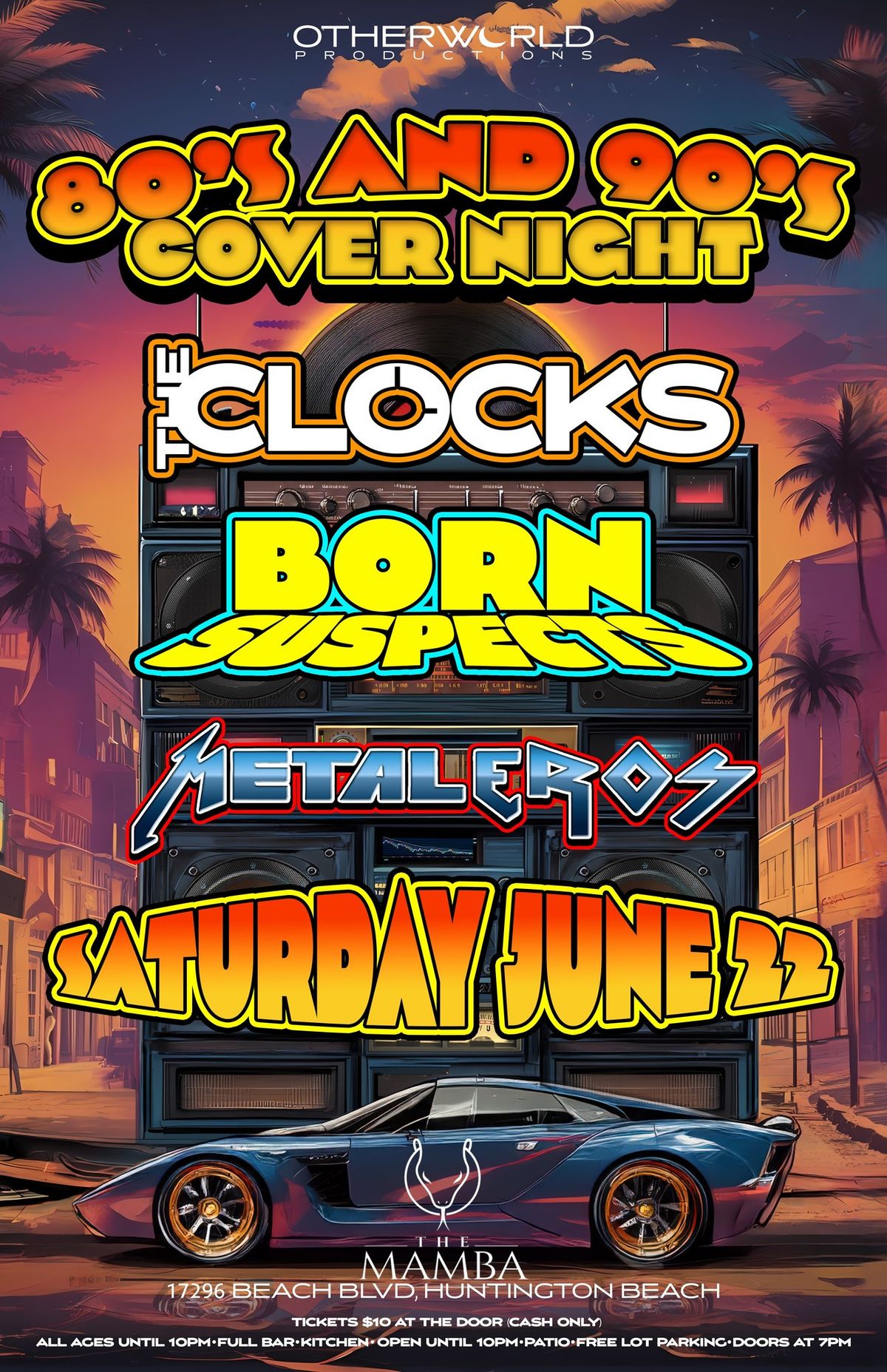 Born Suspects (90s covers) The Clocks (80s pop\/rock covers) Metaleros (Metal Covers)