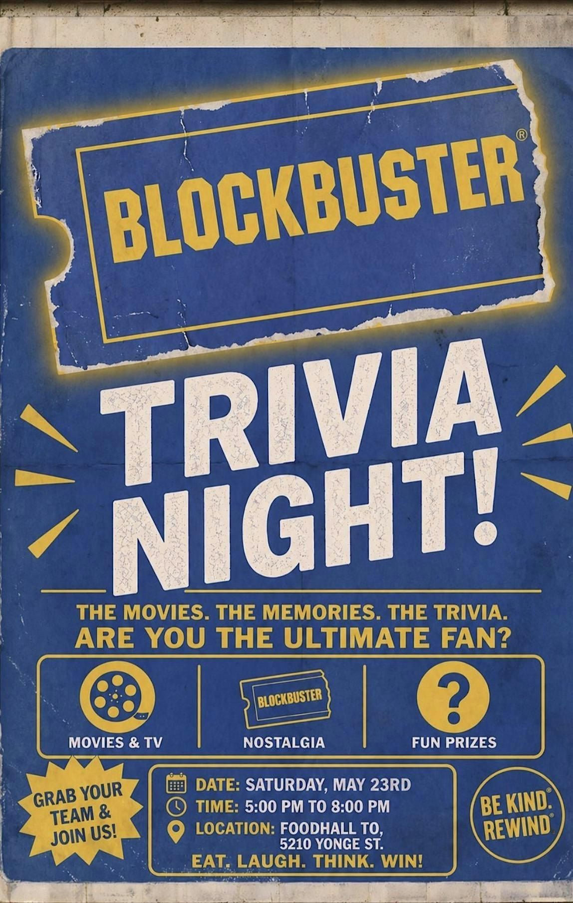 Blockbuster Trivia Night