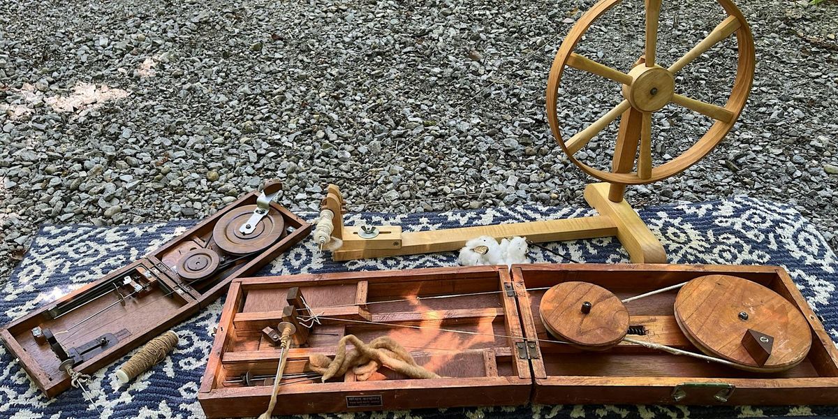 SPINNING ON A CHARKHA WHEEL