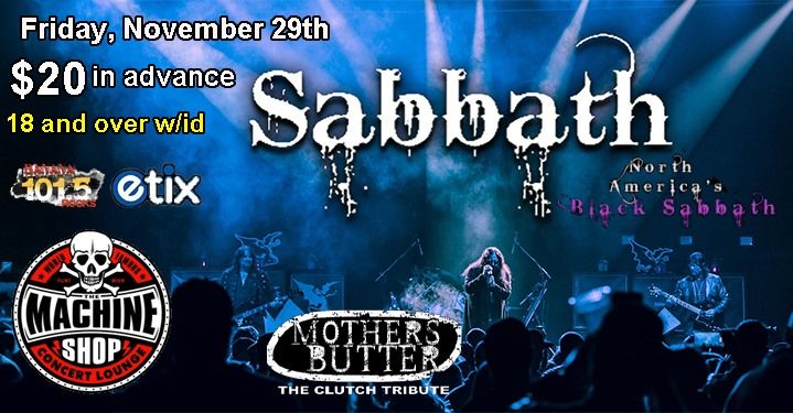 SABBATH & CLUTCH tributes at The Machine Shop