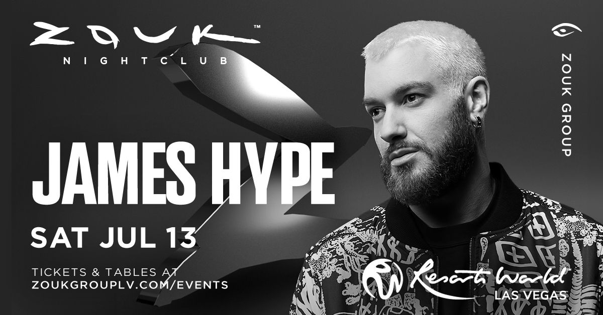 JAMES HYPE AT ZOUK NIGHT CLUB