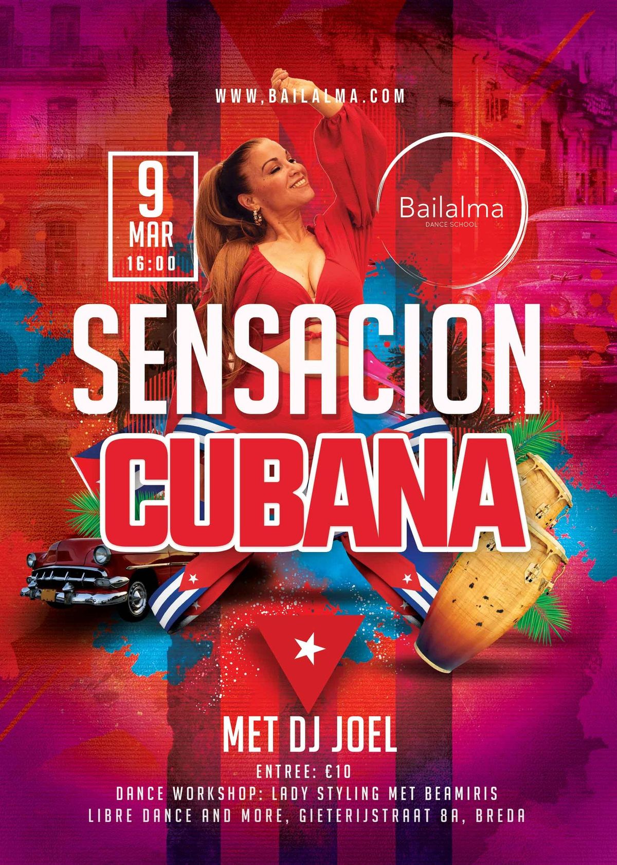 Sensaci\u00f3n Cubana \u2013 Cubaanse Salsa Matinee \u2013 9 Maart 2025