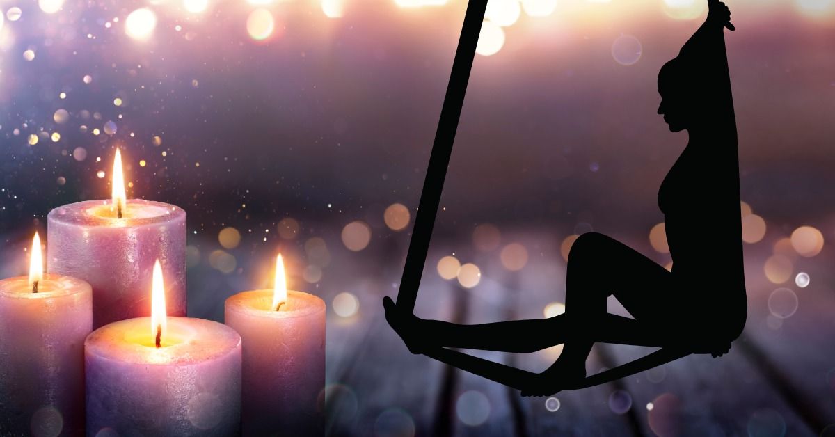 Candlelit Aerial Yin Yoga Workshop