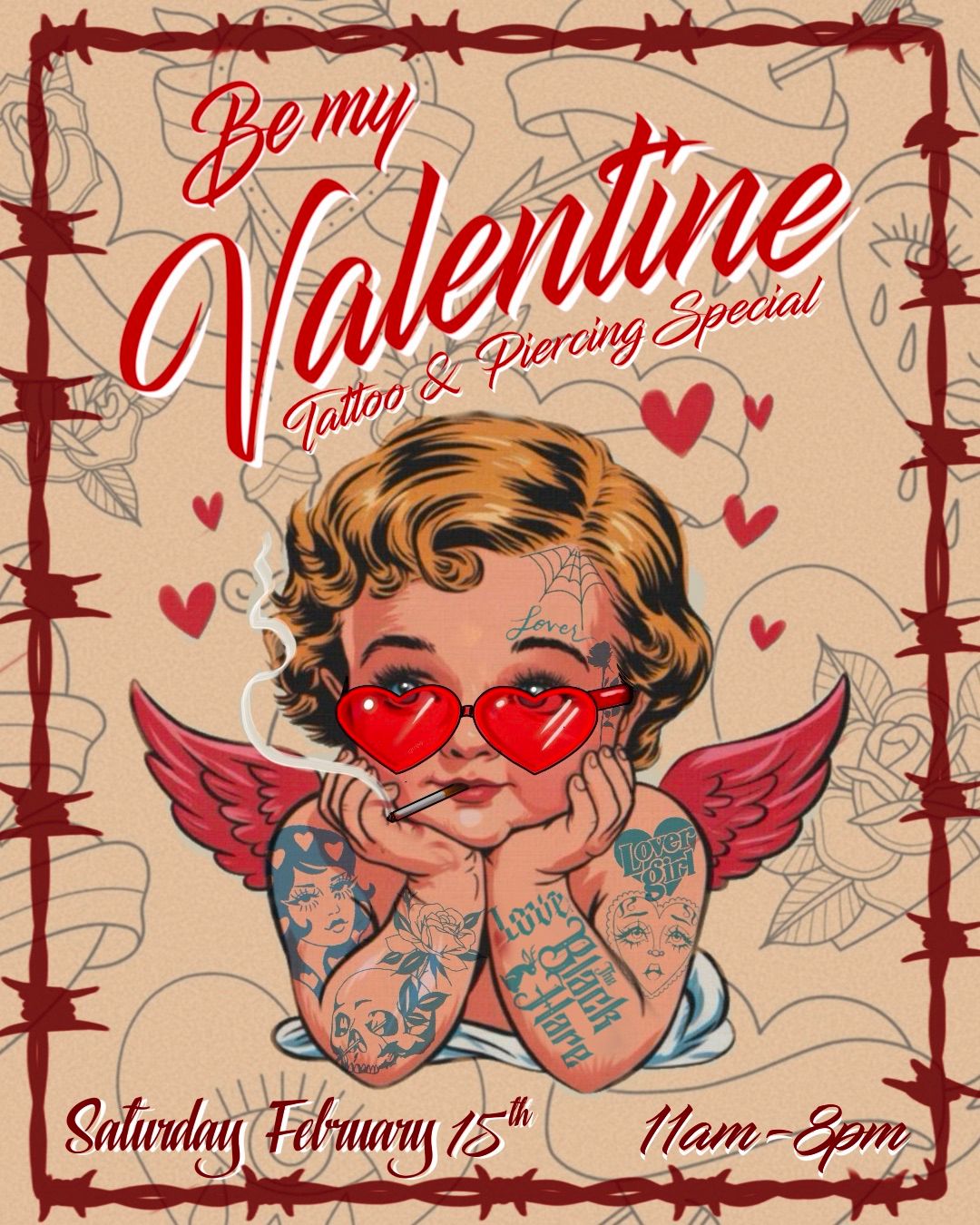 Be My Valentine Tattoo & Piercing Special