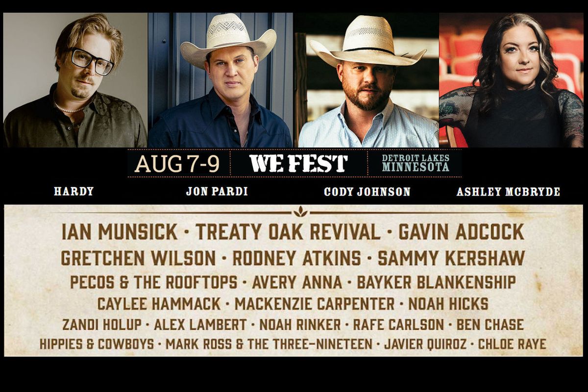 We Fest: Hardy  Jon Pardi & Cody Johnson - 3 Day Pass