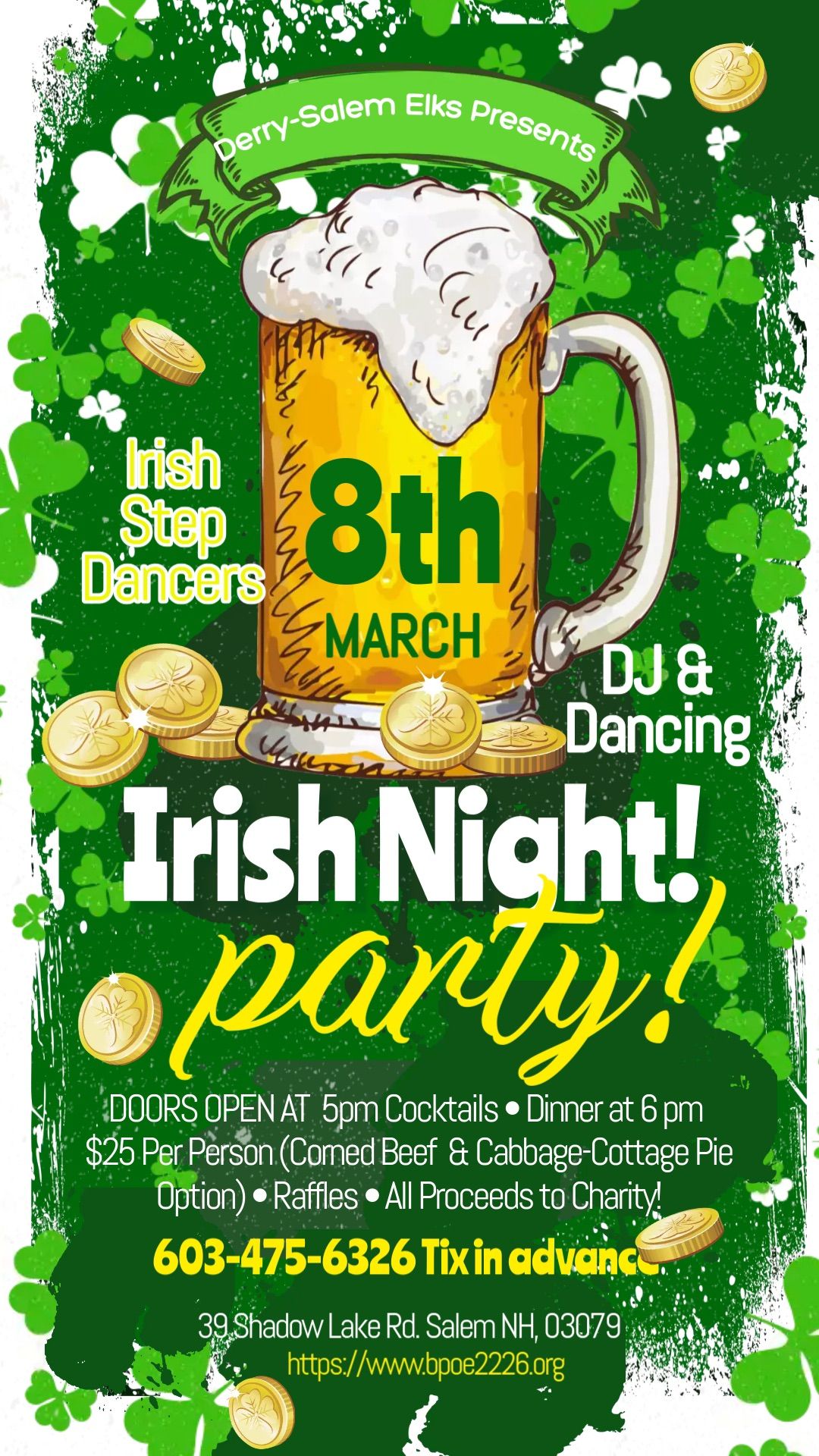 Irish Night Fundraiser