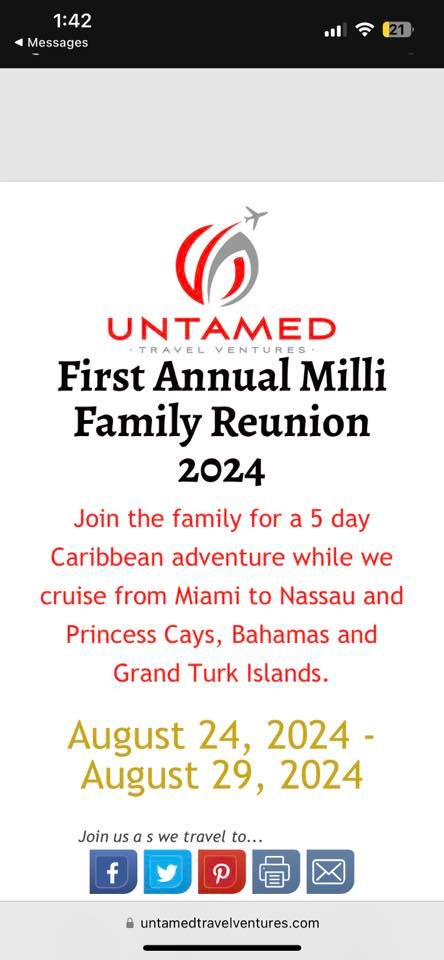First Annual Milli Family Reunion 2024
