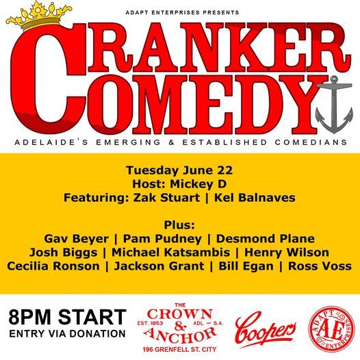 Cranker Comedy Tues June 22