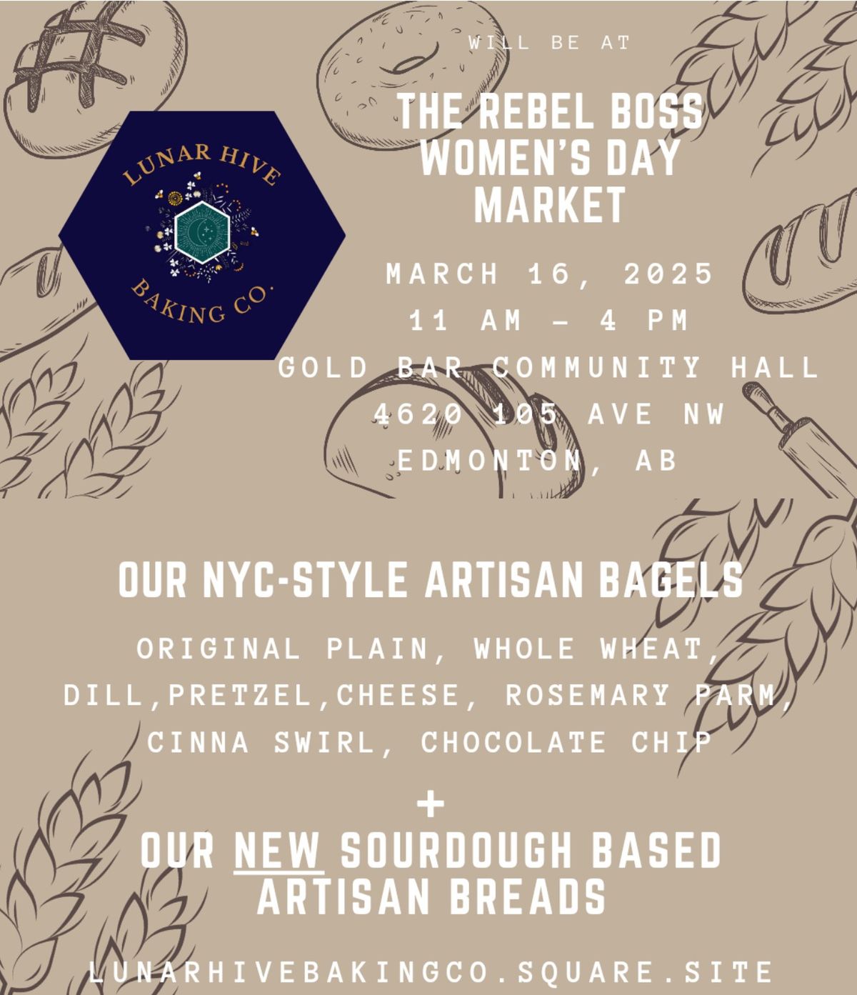 Lunar Hive Baking Co @ The Rebel Boss Women's Day Market (Sunday)