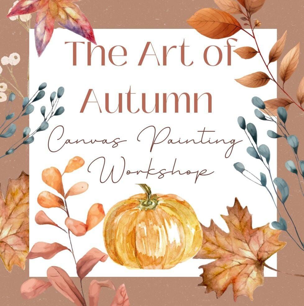 Adult Autumn Canvas Painting Workshop @ Ryman's Pumpkins Lichfield