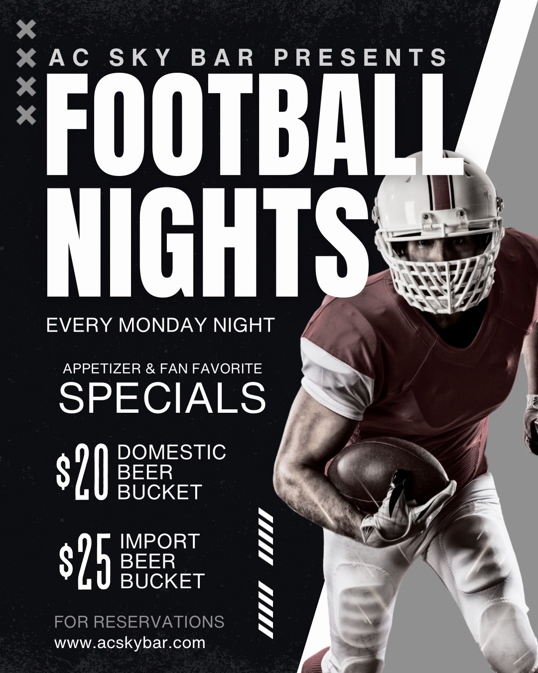 Football Nights at the AC Sky Bar