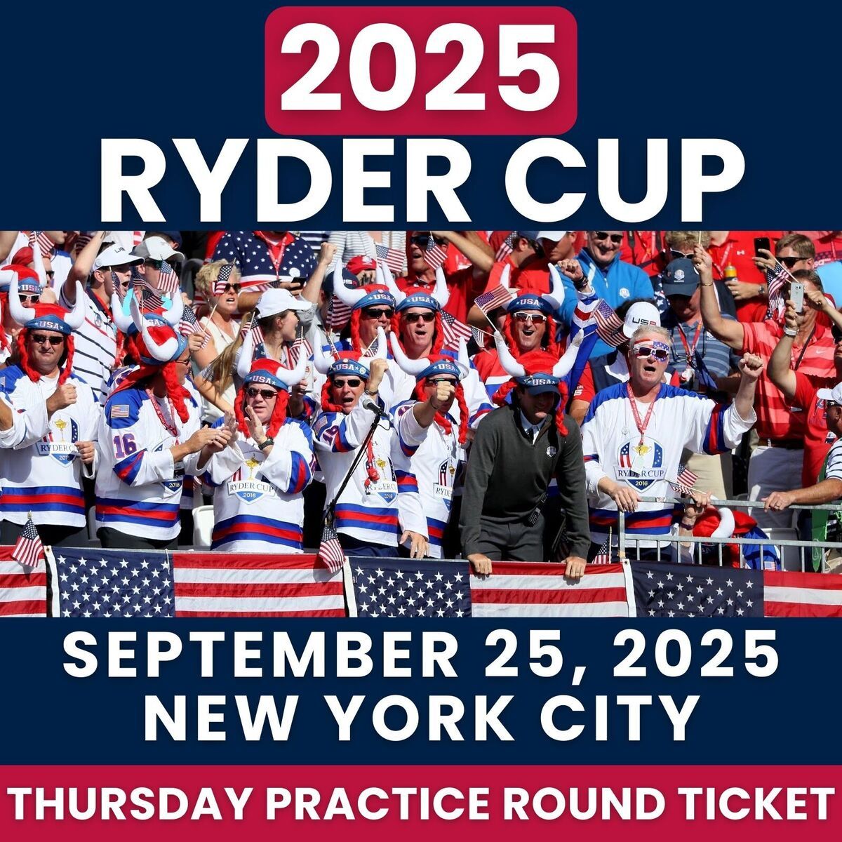 2025 Ryder Cup - 3 Day Pass at Bethpage Black Course