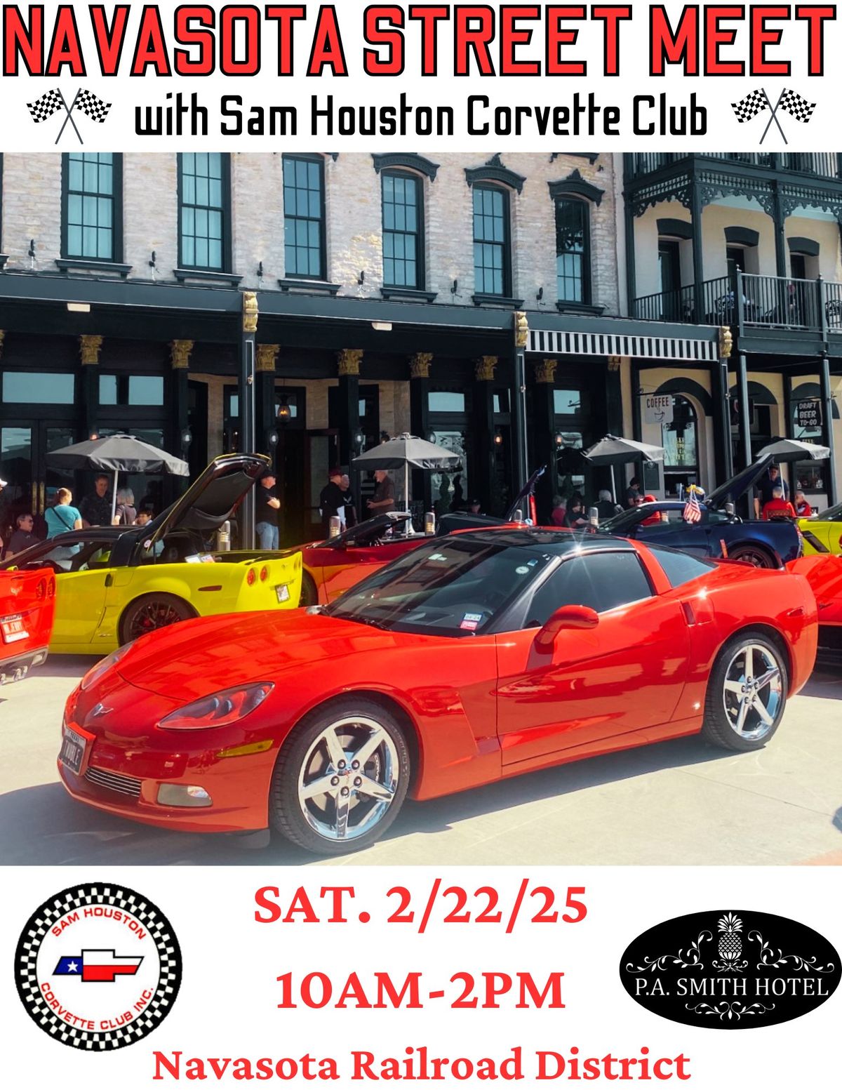 Navasota Street Meet with Sam Houston Corvette Club