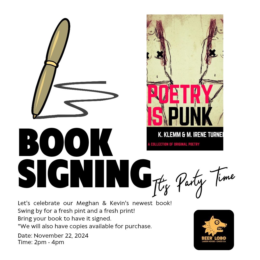 Poetry is Punk! Book Release and Signing!