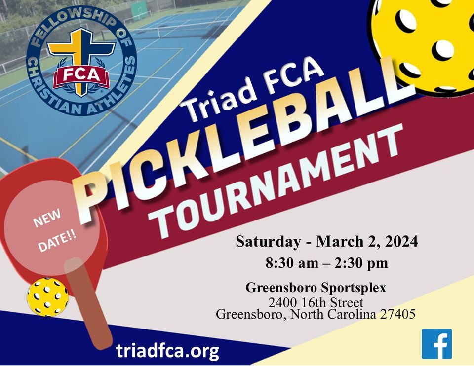 Triad FCA Pickleball Tournament 2024