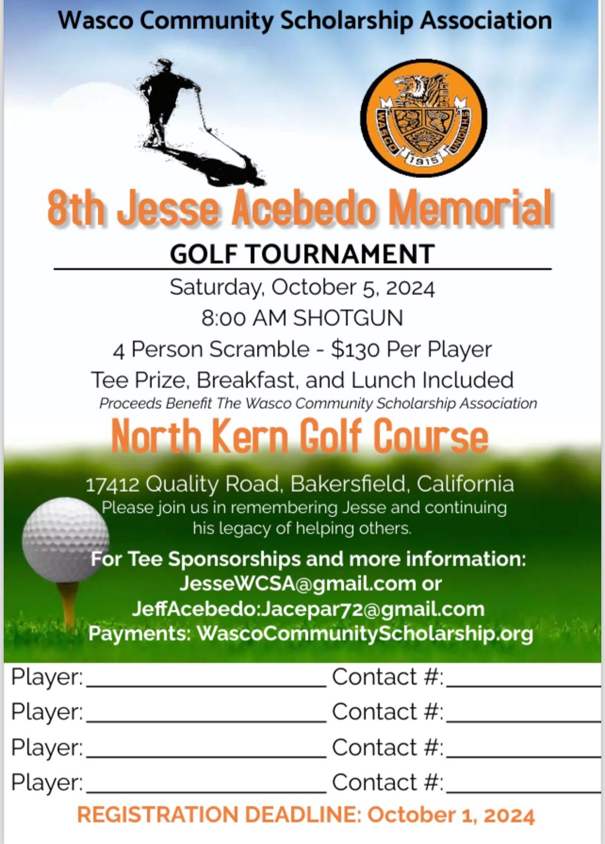 Jesse Acebedo Memorial Golf Tournament